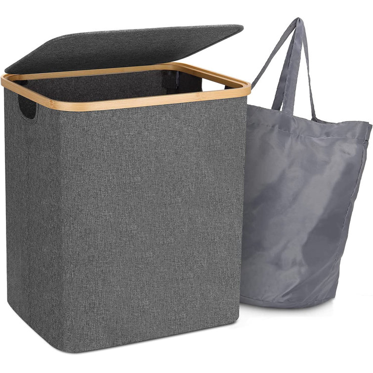 Small Spaces Laundry Basket with Lid Wayfair